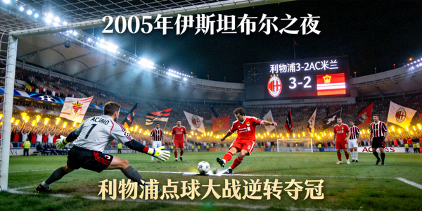 2005年伊斯坦布尔之夜利物浦点球大战逆转AC米兰夺冠